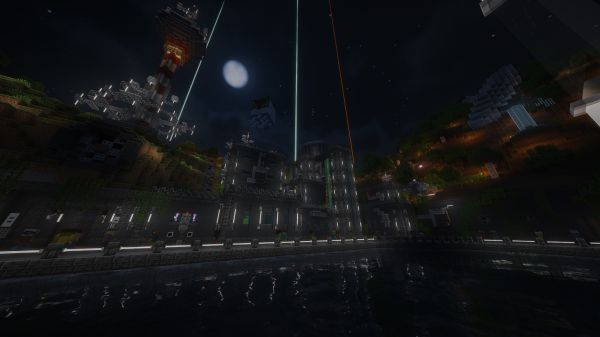 Der Eingang zur Everdeep Cyberpunk City 