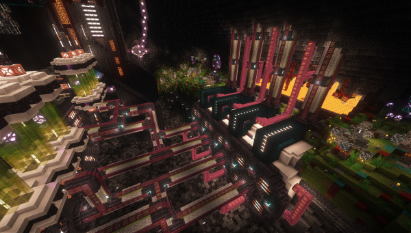 Nether Core XP Aurum Factory, Dimenstionstor